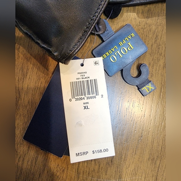 Polo Ralph Lauren Leather Gloves Size XL NWT - Picture 4 of 4